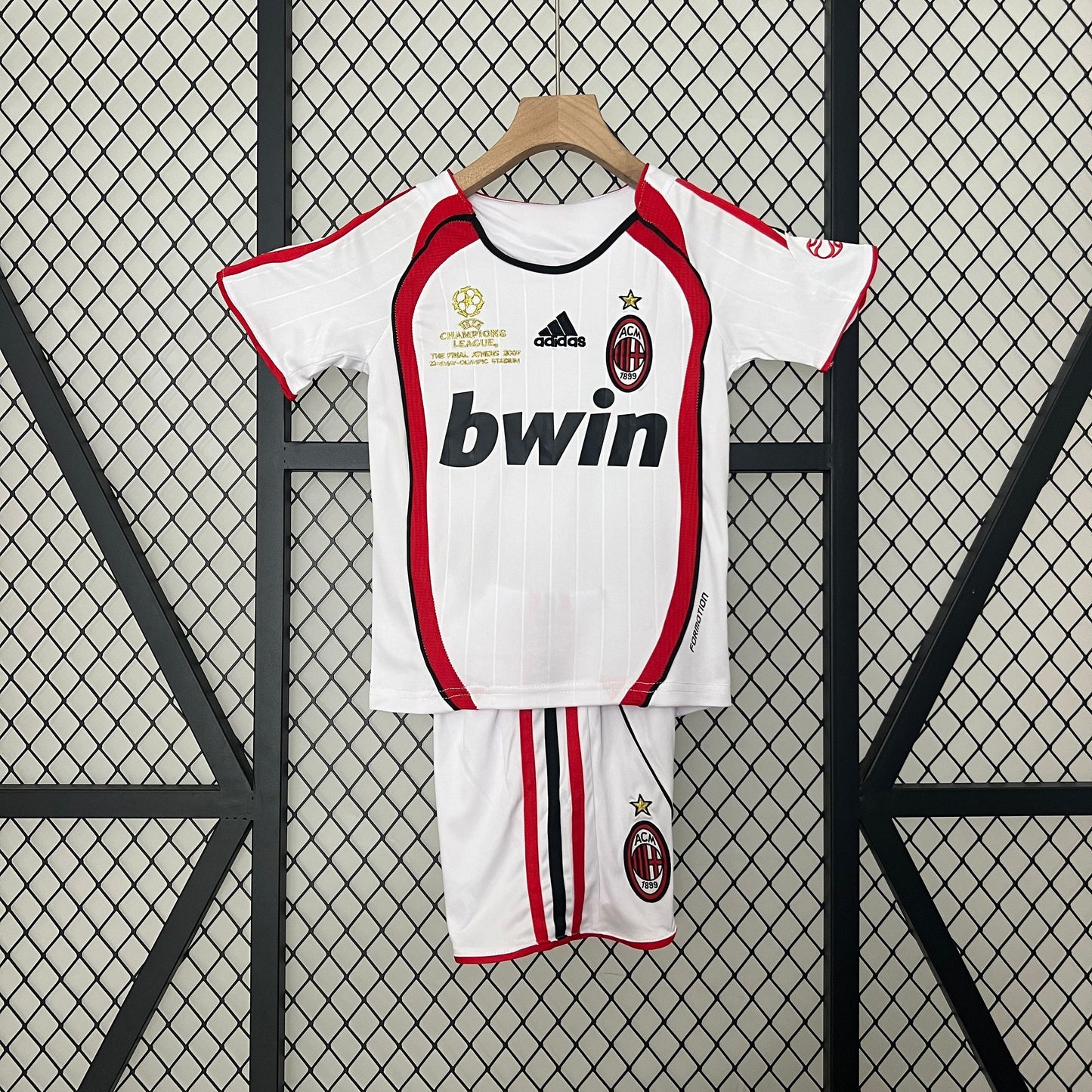 Equipación Ac Milan 2007 Talla Niño Visitante