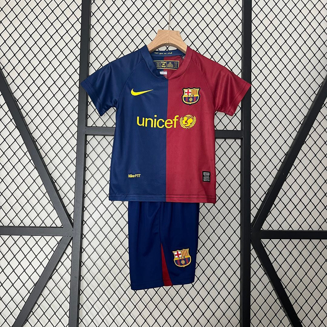 Equipación Fc Barcelona 08/09 Talla Niño