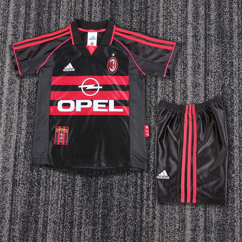 Equipación Ac Milan 98/99 Talla Niño Alternativa