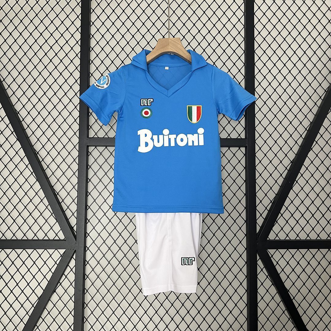 Equipación Nápoles 87/88 Talla Niño
