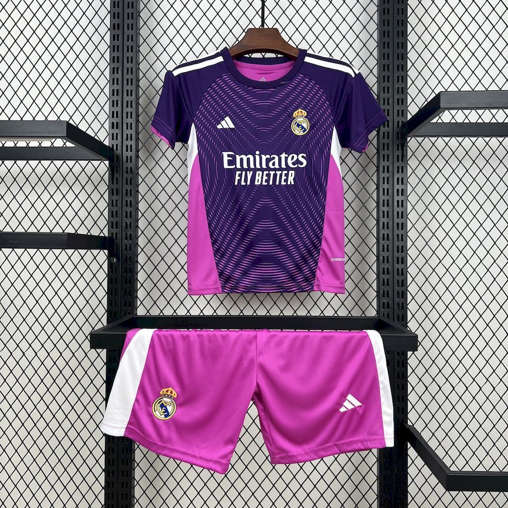 Equipación Real Madrid 25/26 Talla Niño Portero