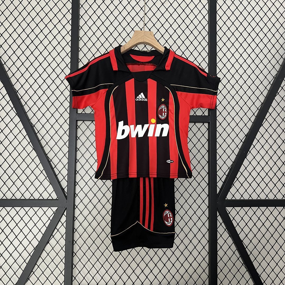 Equipación Ac Milan 06/07 Talla Niño