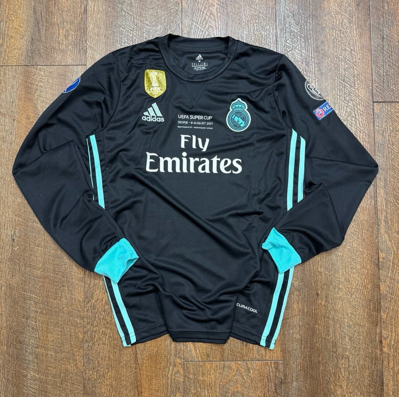 Maglia a maniche lunghe della finale della Supercoppa UEFA 2017 del Real Madrid