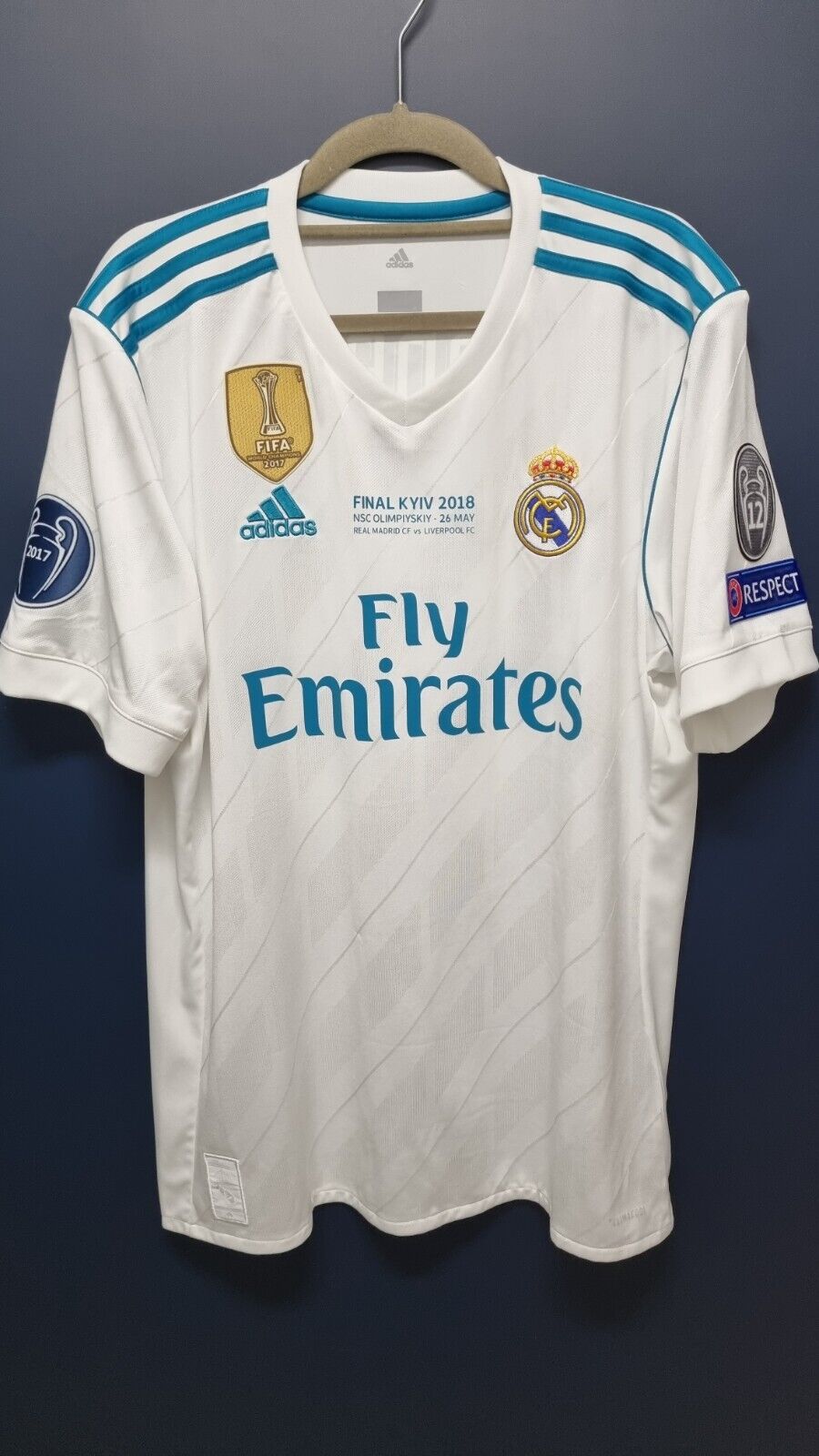 Maillot de la finale 2018 du Real Madrid