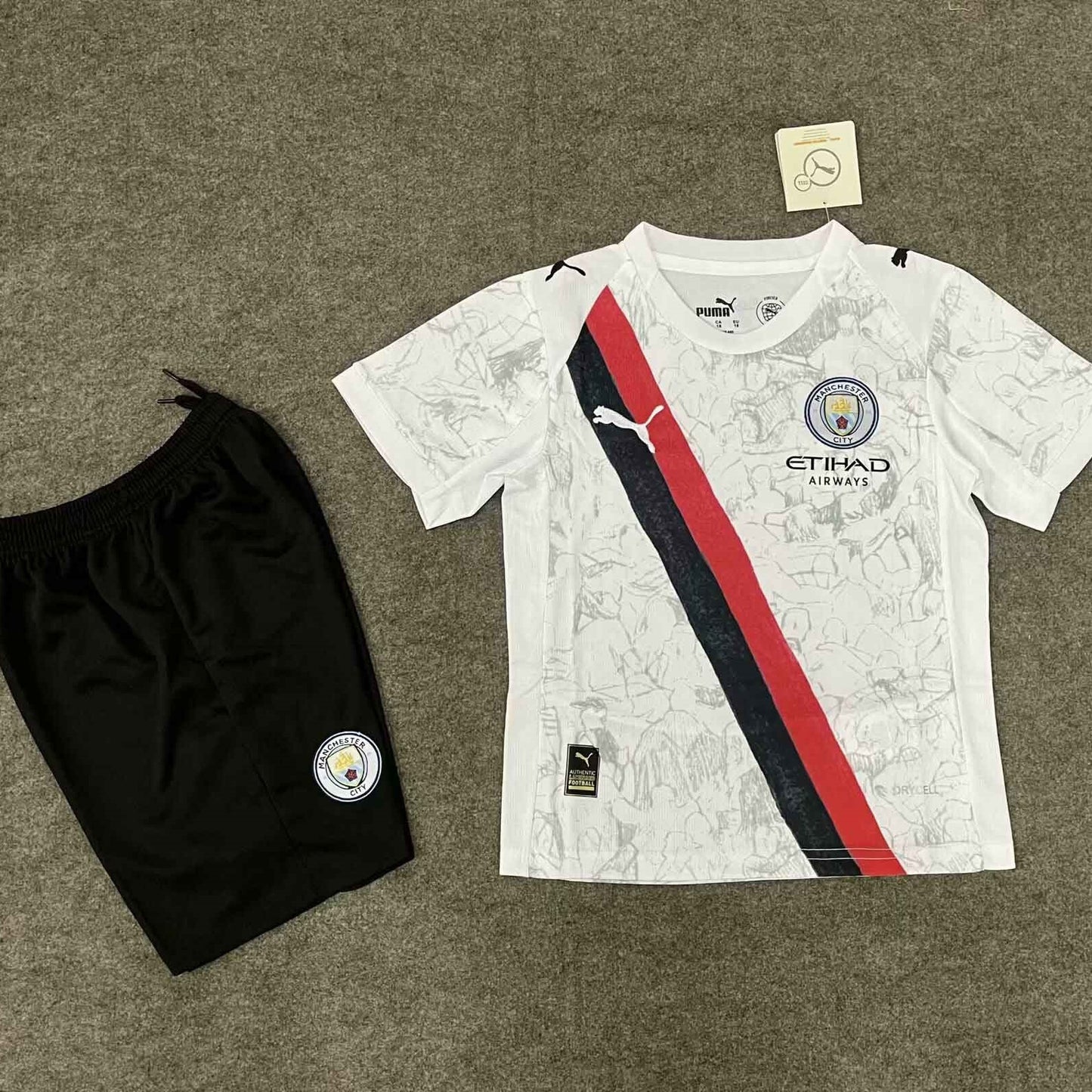 Equipación Manchester City 25/26 Talla Niño Visitante