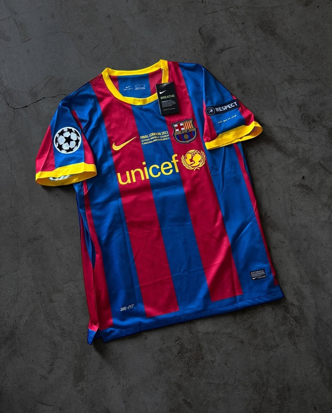 Maglietta della finale di Londra 2011 dell'FC Barcelona