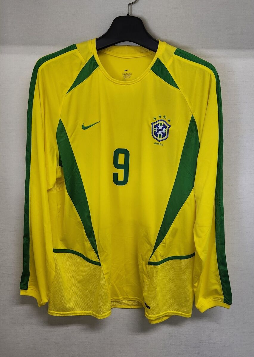 Camiseta Brasil 2002 Manga Larga