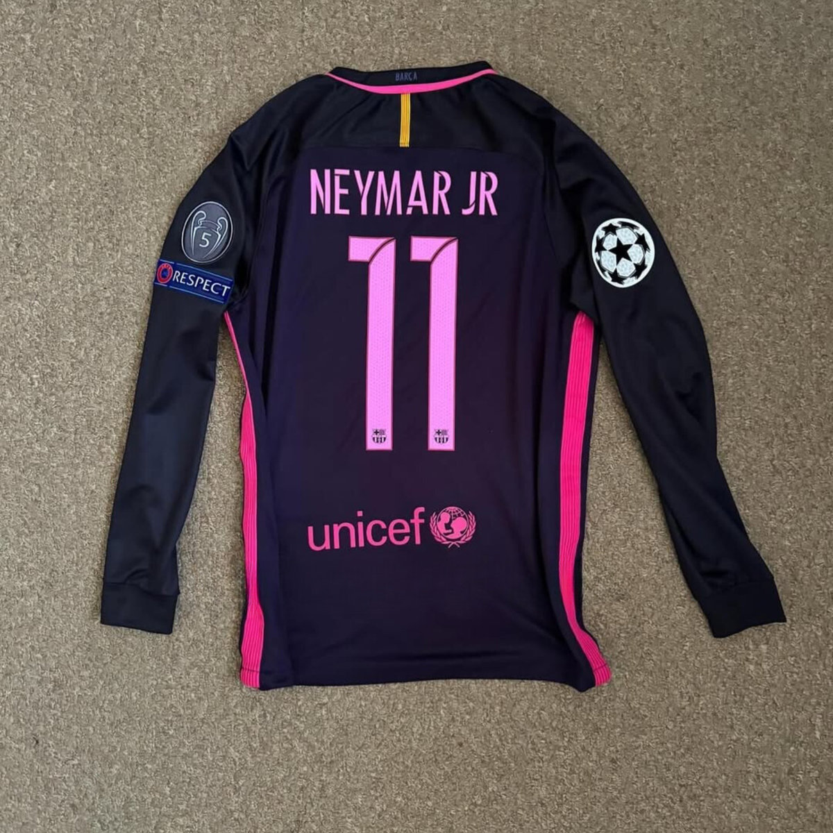 Camiseta Fc Barcelona 16/17 Visitante Manga Larga