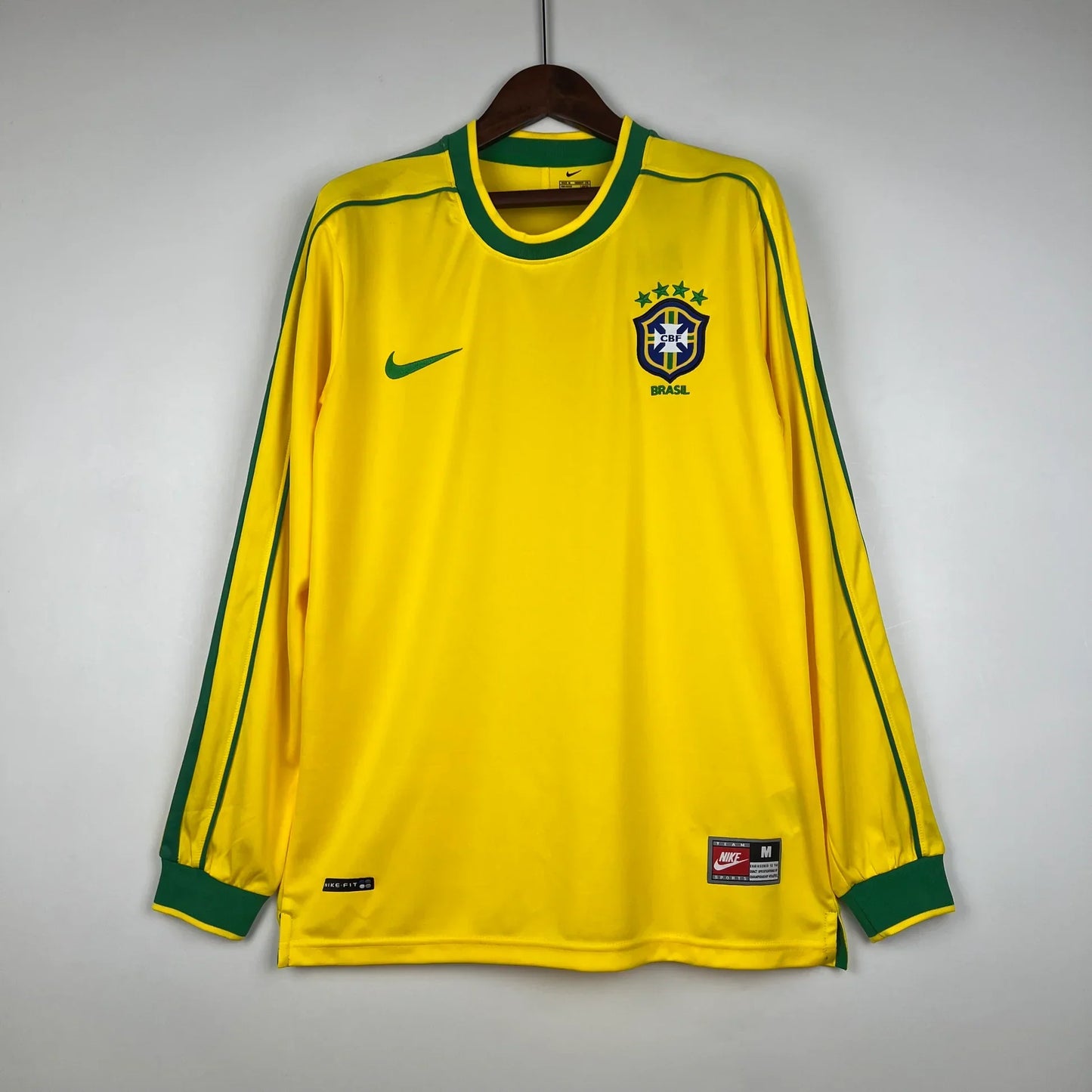 Camiseta Brasil 1998 Manga Larga
