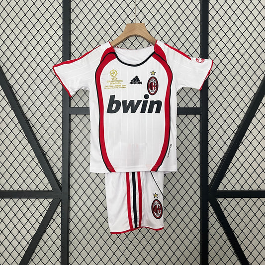 Equipación Ac Milan 2007 Talla Niño Visitante