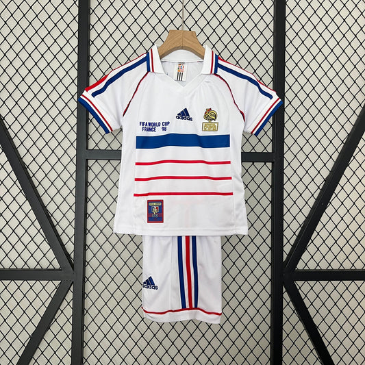 Equipación Francia 1998 Talla Niño Visitante