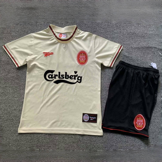 Equipación Liverpool 96/97 Talla Niño Visitante
