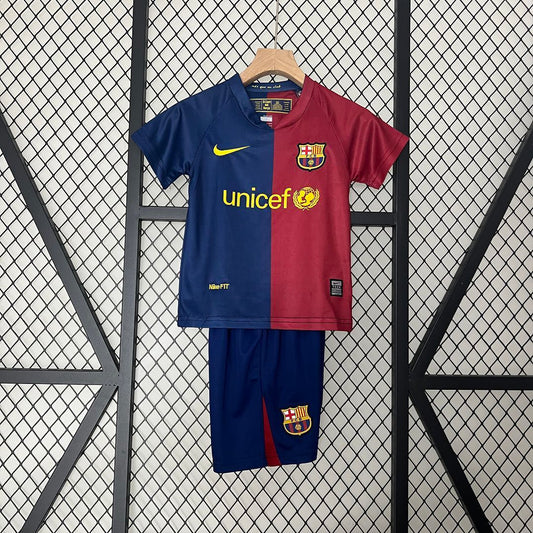 Equipación Fc Barcelona 08/09 Talla Niño