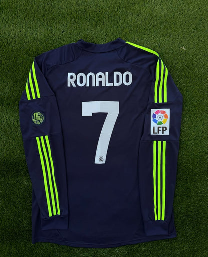 Camiseta Real Madrid 12/13 Visitante Manga Larga