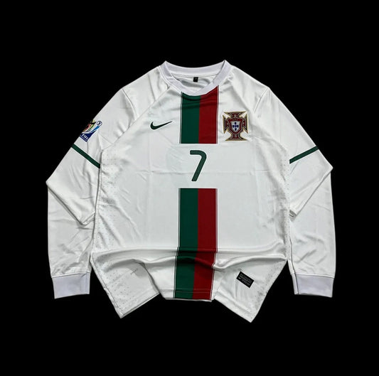 Camiseta Portugal 2010 Visitante Manga Larga