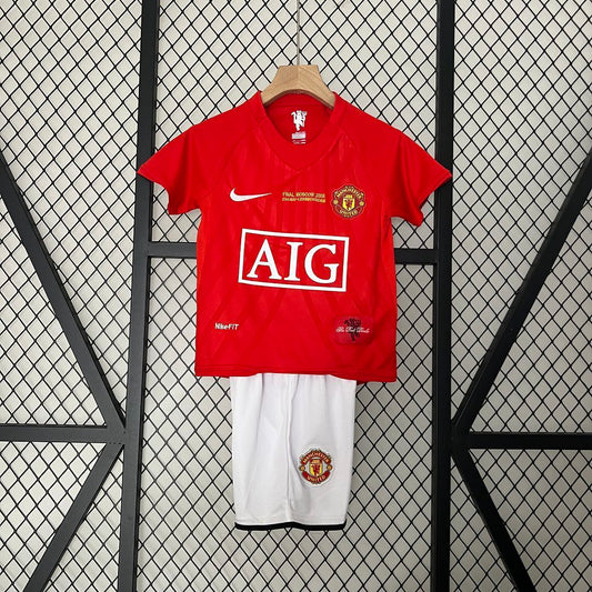 Equipación Manchester United 2008 Talla Niño