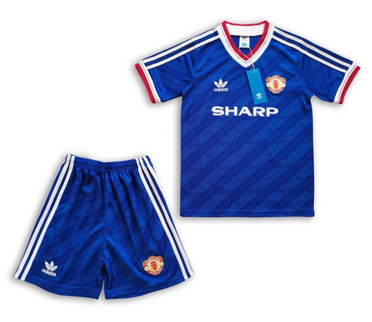 Equipación Manchester United 86/88 Talla Niño Visitante