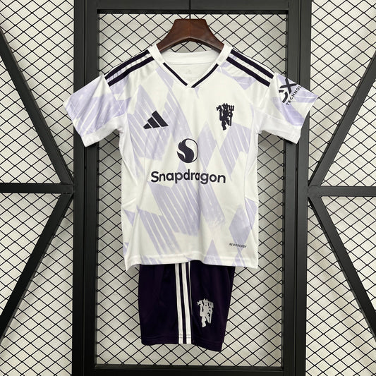 Equipación Manchester United 25/26 Talla Niño Visitante