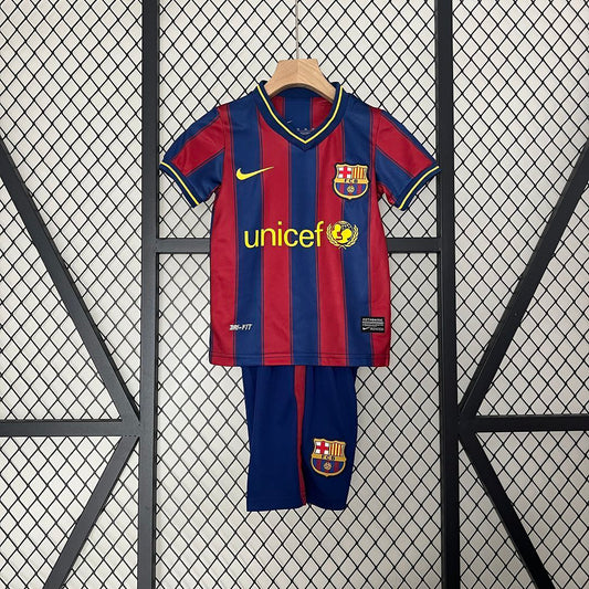 Equipación Fc Barcelona 09/10 Talla Niño
