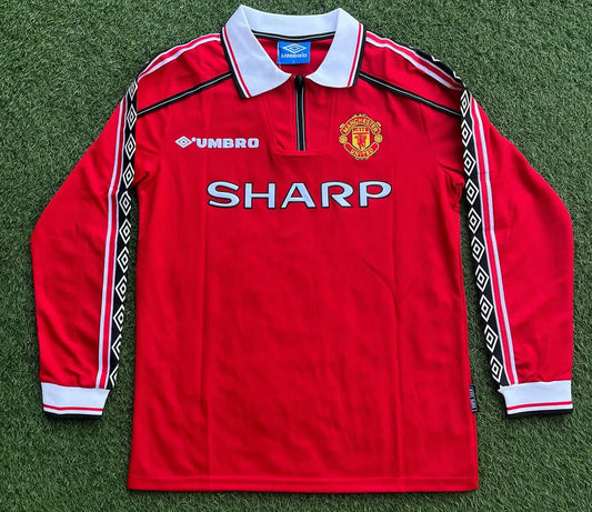 Camiseta Manchester United 98/99 Manga Larga