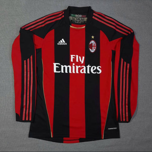 Camiseta Ac Milán 10/11 Manga Larga