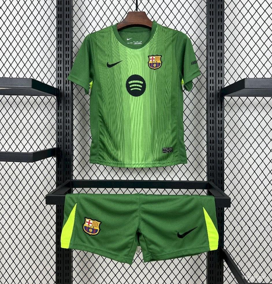 Equipación Fc Barcelona 25/26 Talla Niño Portero