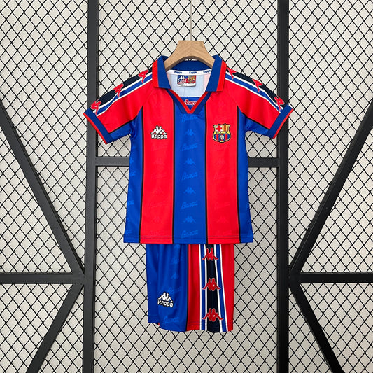 Equipación Fc Barcelona 95/97 Talla Niño