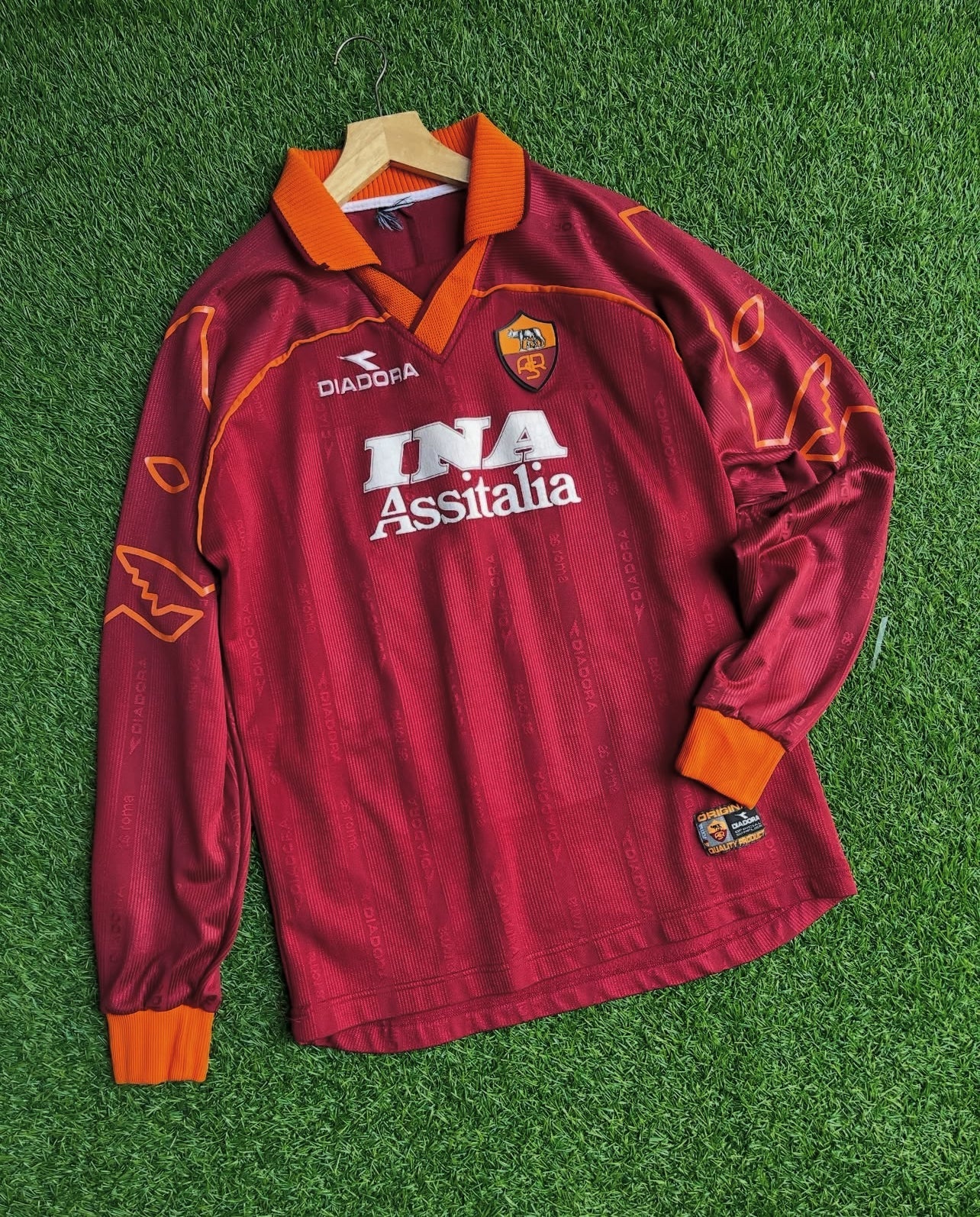 Camiseta As Roma 99/00 Manga Larga