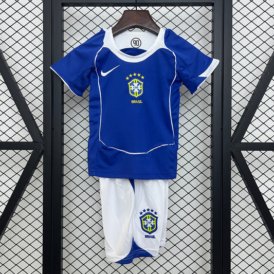 Equipación Brasil 2004 Talla Niño Visitante