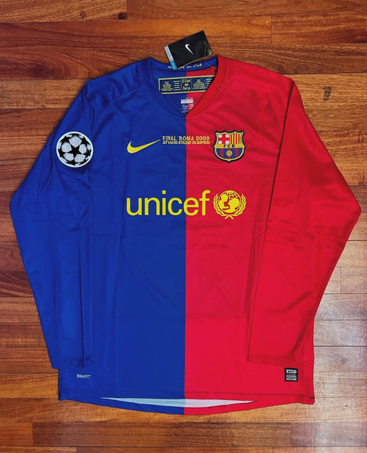 Maglia a maniche lunghe finale FC Barcellona Roma 2009