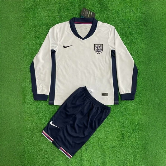 Equipación Inglaterra 2024 Talla Niño Manga Larga