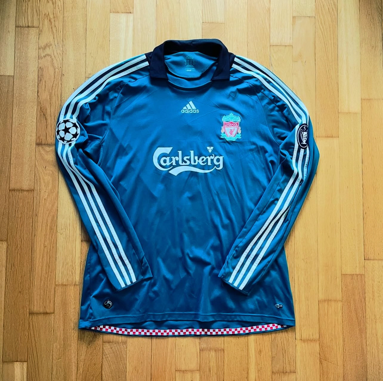 Camiseta Liverpool FC 08/09 Visitante Manga Larga